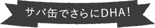 サバ缶でさらにDHA！